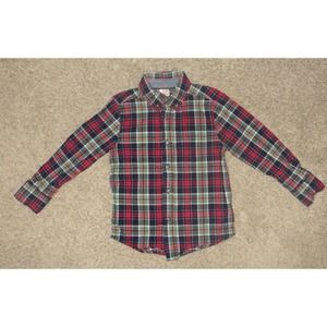 Gymboree Holiday Shop Plaid Shirt Size XS 4
